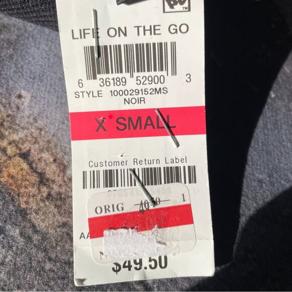 Ideology Black Hoodie XS Sherpa Lined Cozy Fall Jacket Lounge Minimalist Warm - Picture 9 of 10